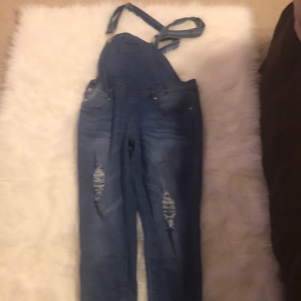 BooHoo Plus Hollie Dungarees NBW